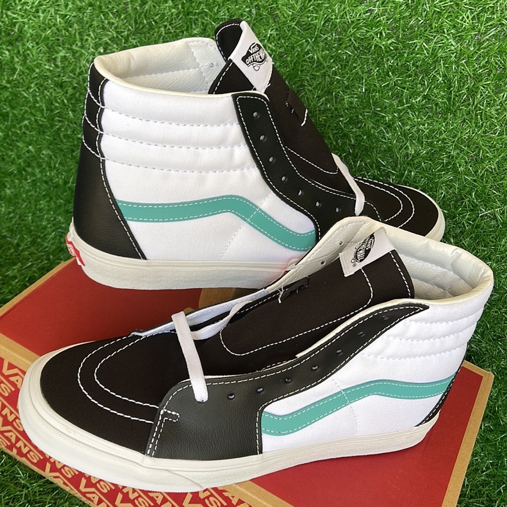 Vans Sk8-Hi Classic Sport Black/True White Leather Womens sneakers - Picture 11 of 16